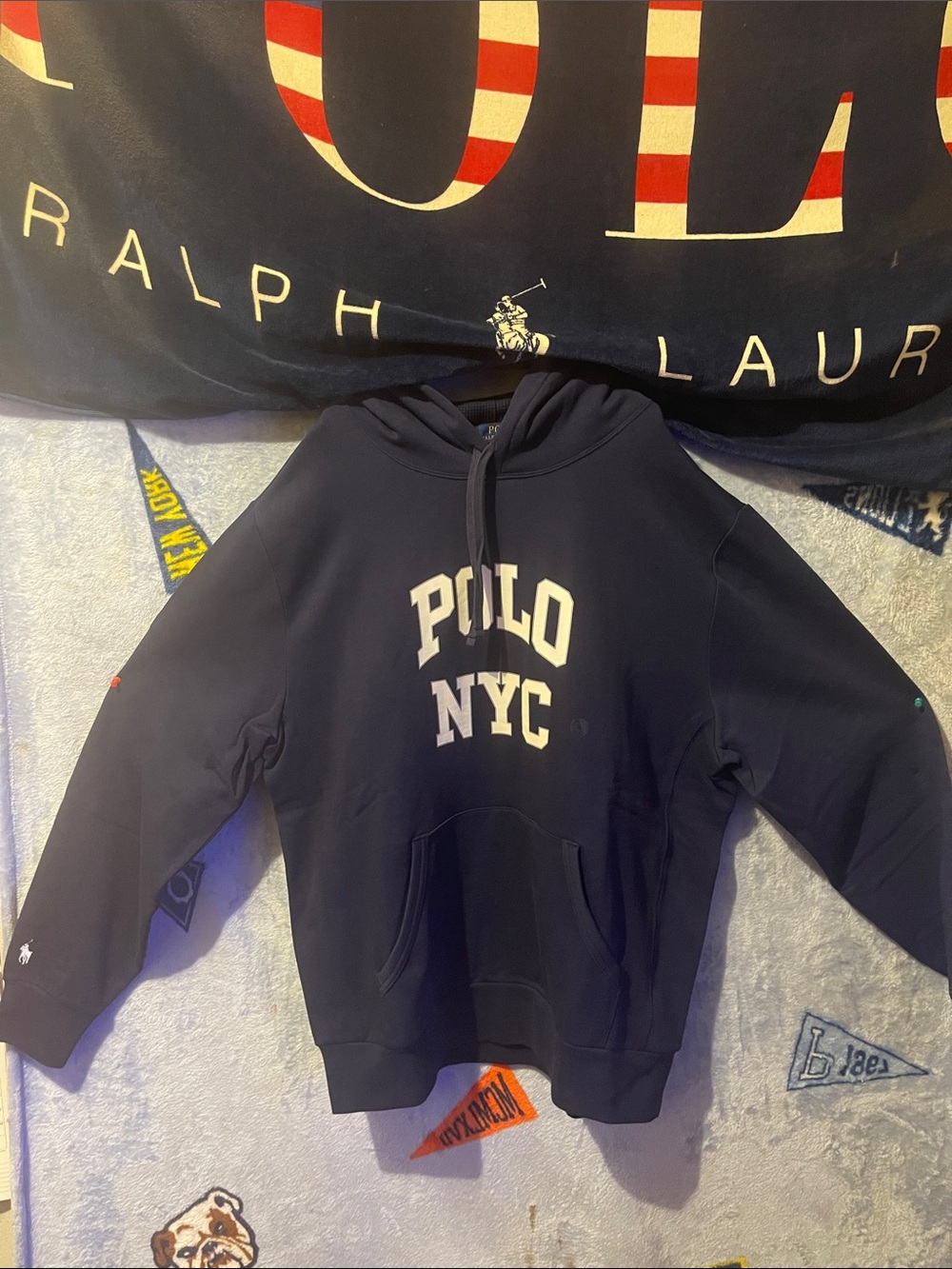 Polo by Ralph Lauren Navy POLO NYC Pullover Hoodie